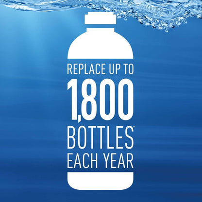 bpa-free filter construction with easy-hold grip and one-click insertion/removal