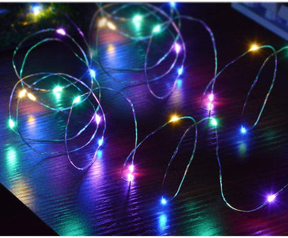 [Brand] Micro LED String Lights – Boho Home Decor for Shelves and Window Frames, 4-Pack Battery Operated