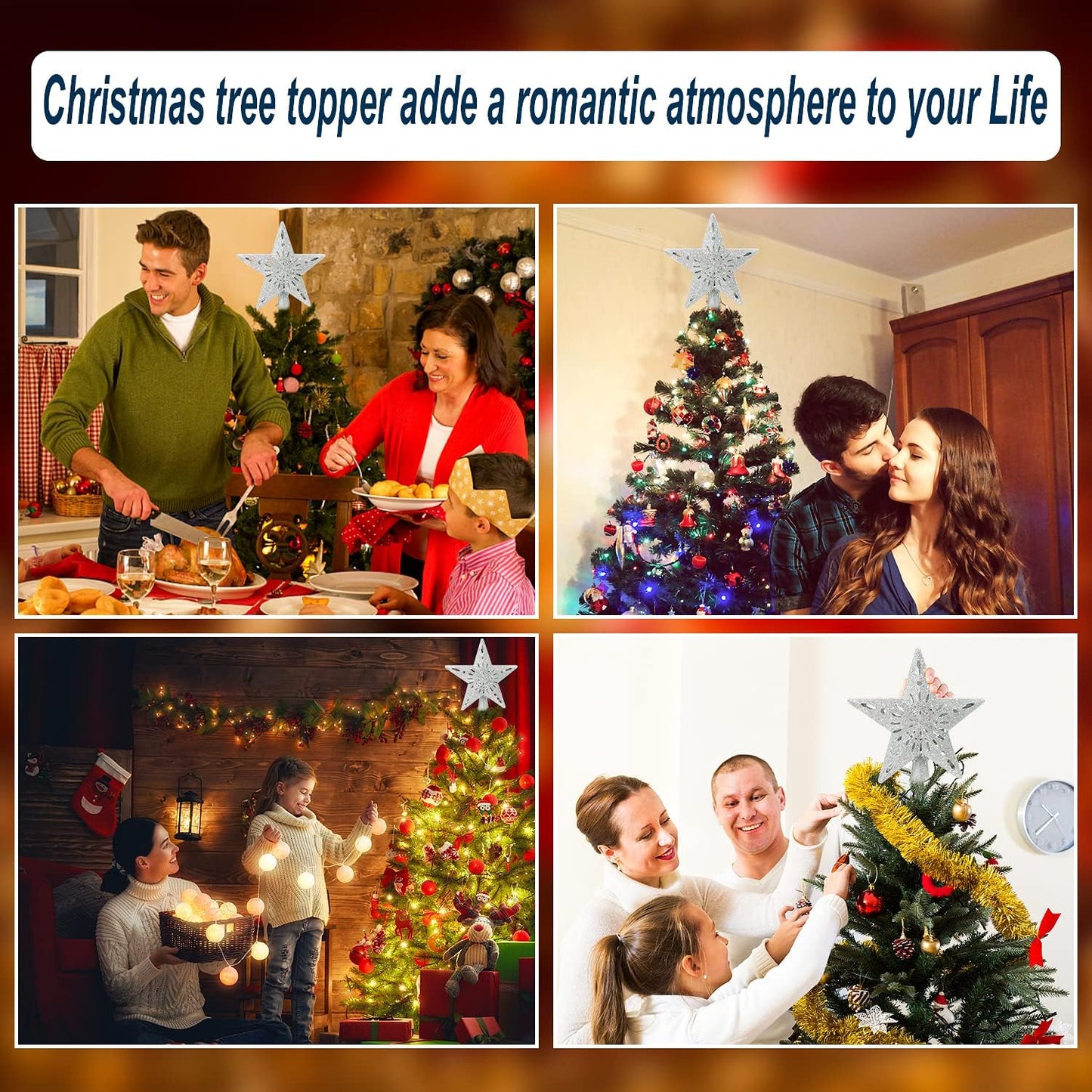 [Brand Name] Star Christmas Topper with LED Show – Effortless Festive Style for Uncluttered Modern Homes