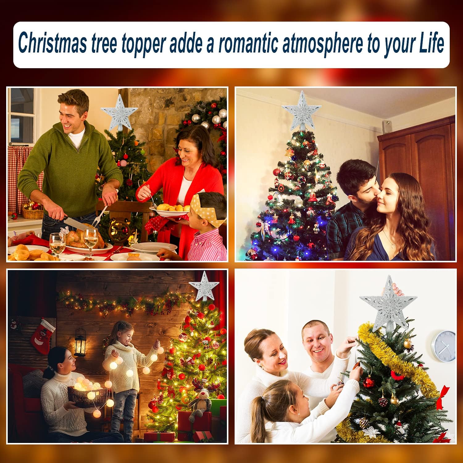 [Brand Name] Star Christmas Topper with LED Show – Effortless Festive Style for Uncluttered Modern Homes