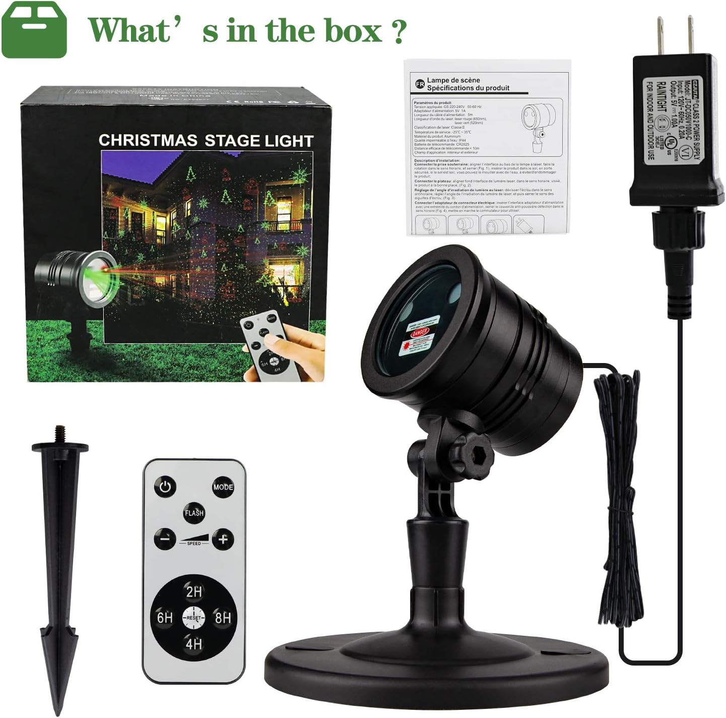 [Brand] Red & Green Laser Lights – Charming Christmas Gift for Seniors Who Hate Climbing Ladders
