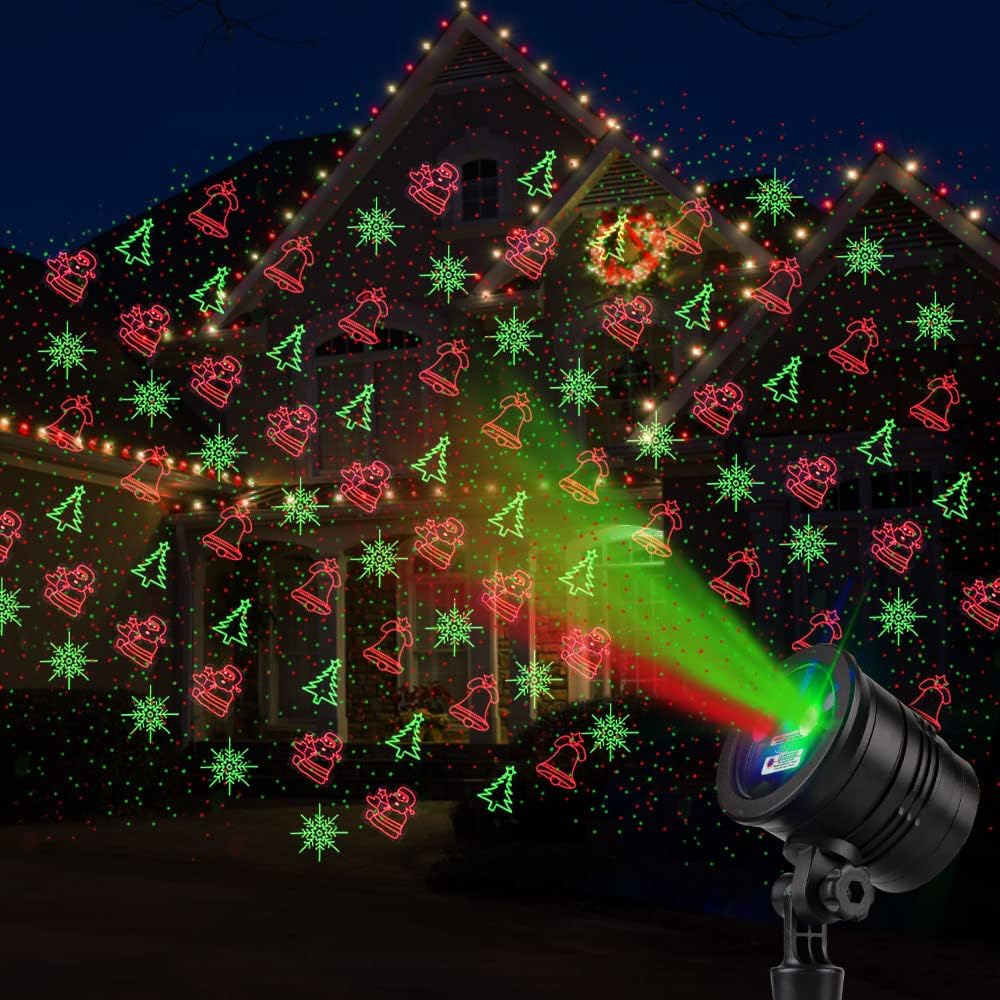 [Brand] Red & Green Laser Lights – Charming Christmas Gift for Seniors Who Hate Climbing Ladders