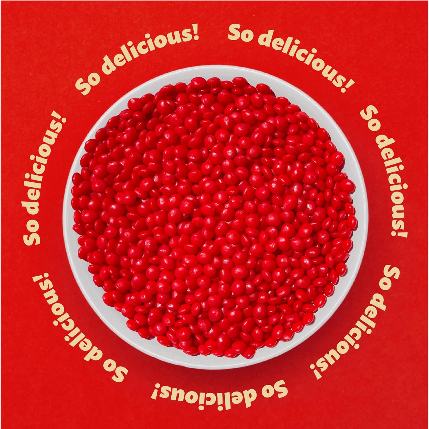 bright red coloration ideal for holiday-themed visual appeal