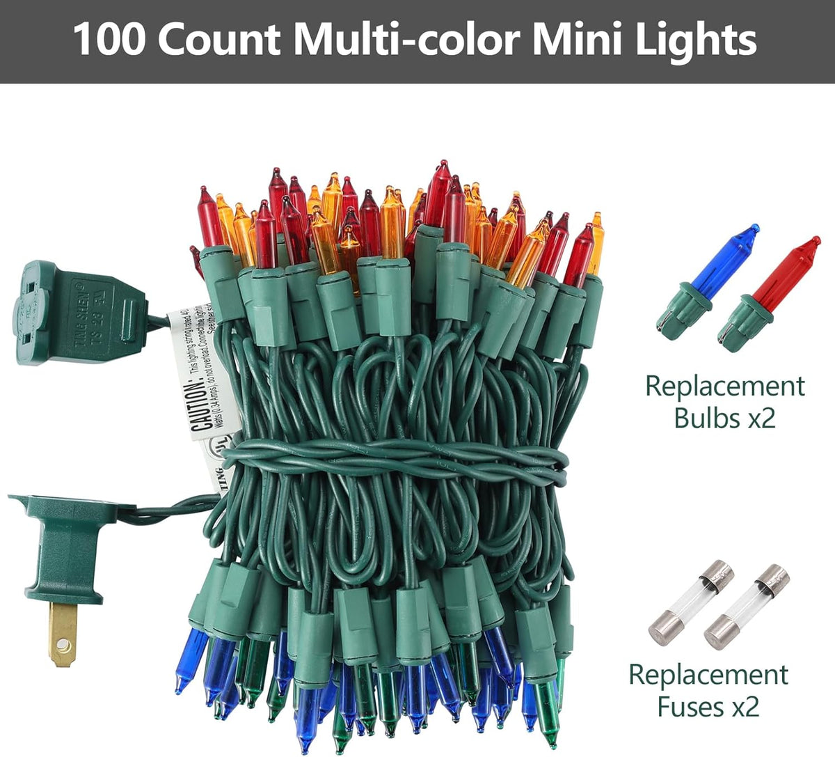Brightown Connectable Christmas Lights 5 Strand Set – Practical Holiday Gift for First Apartment College Dorm and New Home