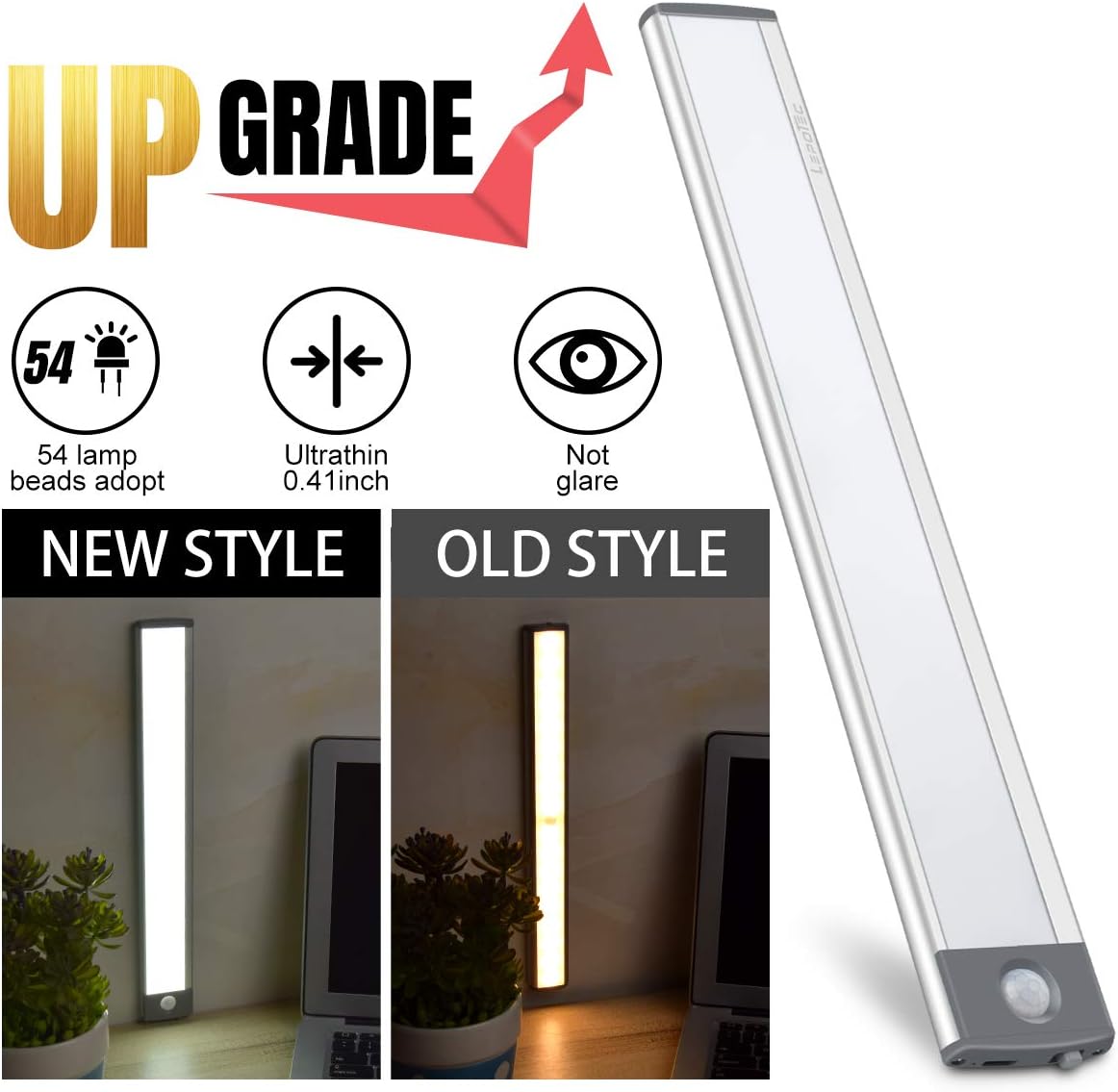 Brilliant Evolution Rechargeable Closet Light – No Flame, No Heat, No Fumes Motion Light for Pantry and Dark Hallway Navigation
