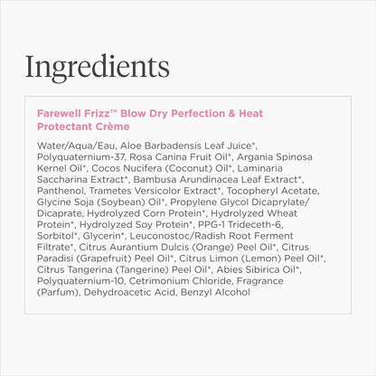 Briogeo Farewell Frizz Blow Dry Perfection Crème – Mother's Day Pampering Present, Clean Beauty Smoothing Cream