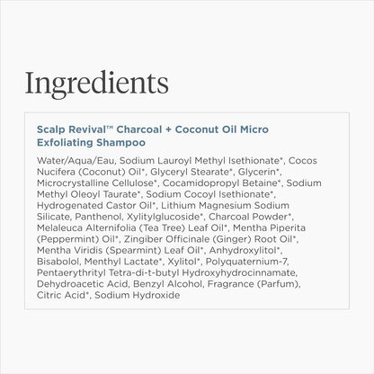 Briogeo Scalp Revival Charcoal + Coconut Oil Micro-Exfoliating Shampoo | Boutique Scalp Care Ritual for Discerning Self-Care