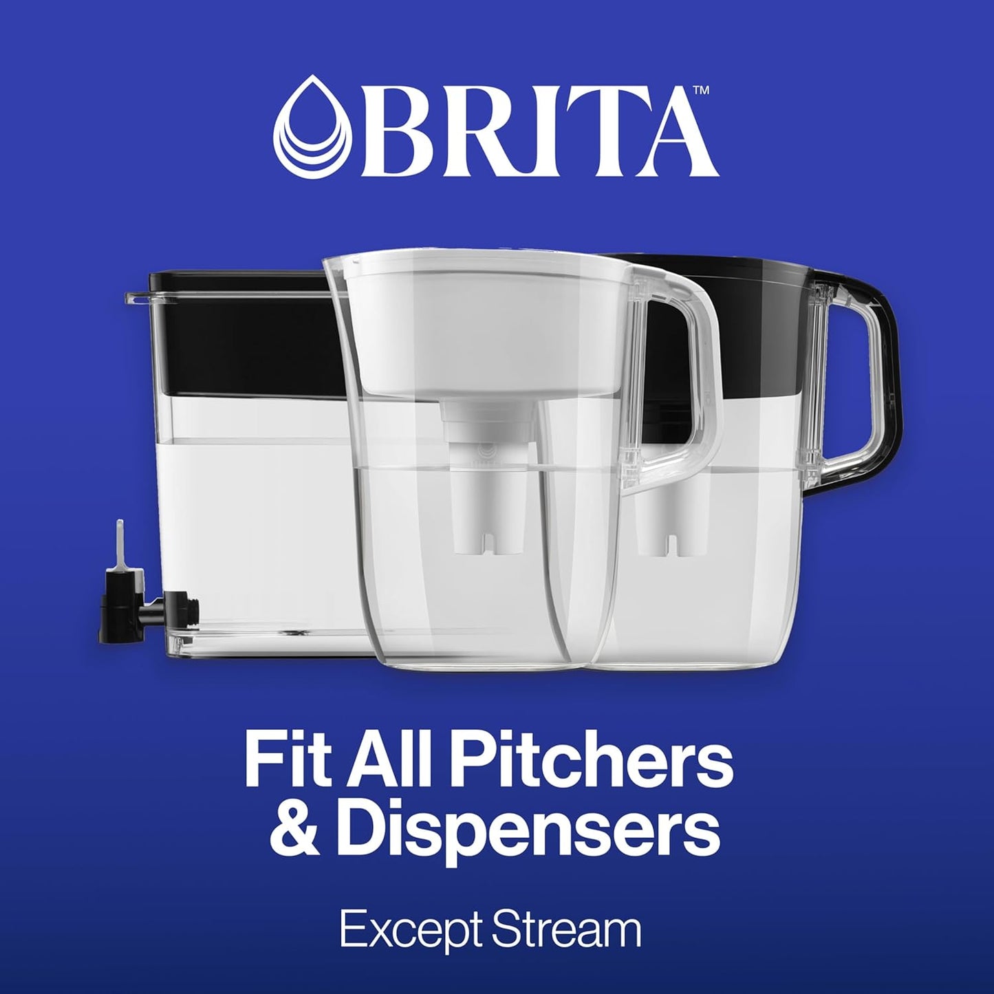 Brita Elite Longlast Filter – Certified Clean Water for Homes with Legacy Copper and Galvanized Plumbing, 6-Month Supply