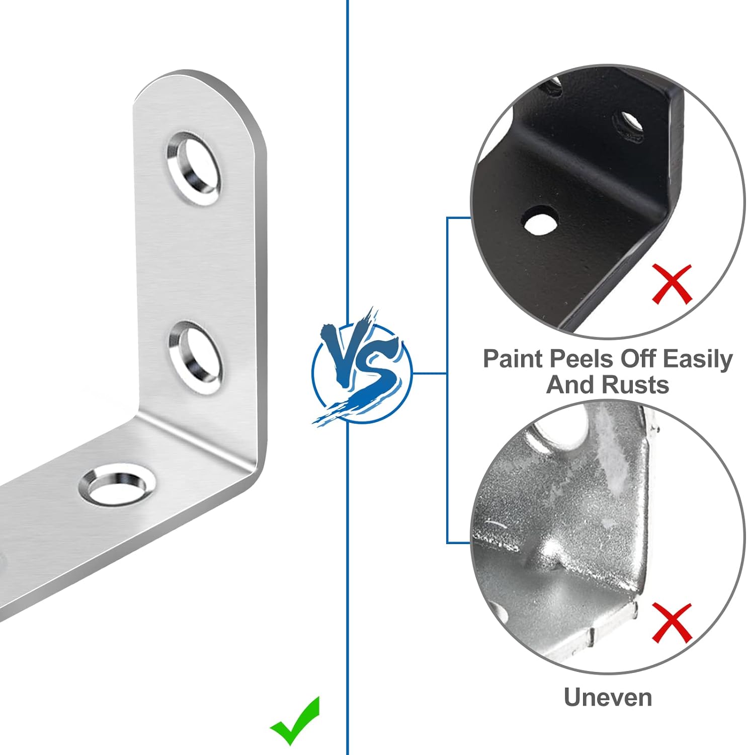 brushed silver or black finish options for aesthetic matching