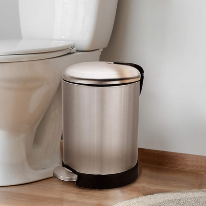 brushed stainless steel construction with smudge- and rust-resistant finish