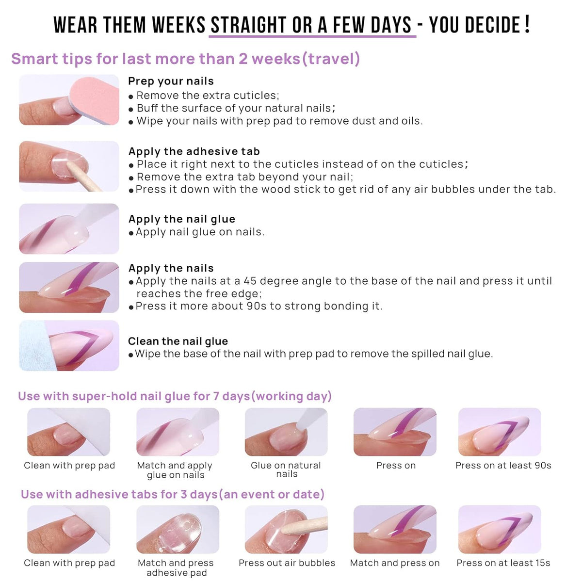 BTArtbox Vanilla Cream Press On Nails – Refined Chrome-Free Ombre Look Crafted with Soft Gel Tips