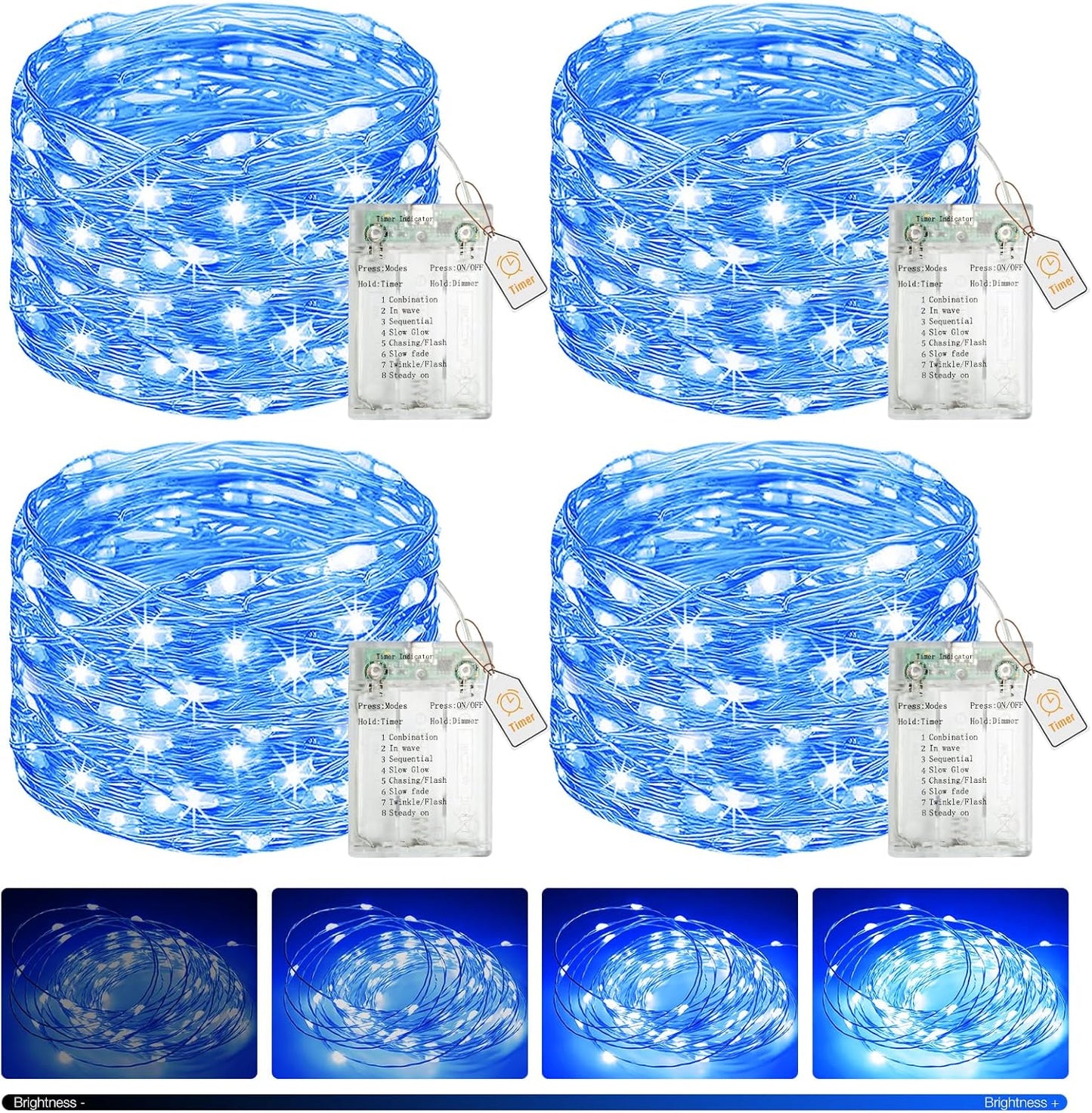 btfarm LED Fairy Lights – No-Fire Candle Replacement for Mantel and Bedroom Use