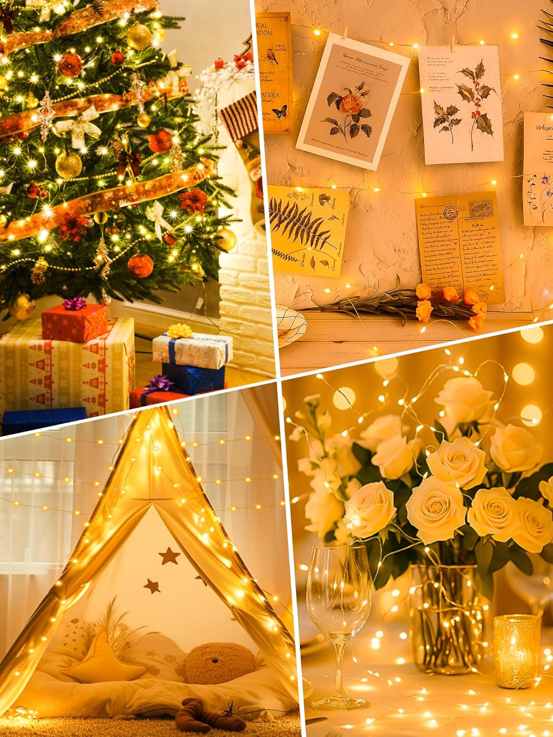 btfarm LED Fairy Lights – No-Fire Candle Replacement for Mantel and Bedroom Use