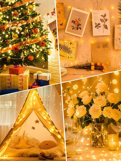 btfarm LED Fairy Lights – No-Fire Candle Replacement for Mantel and Bedroom Use