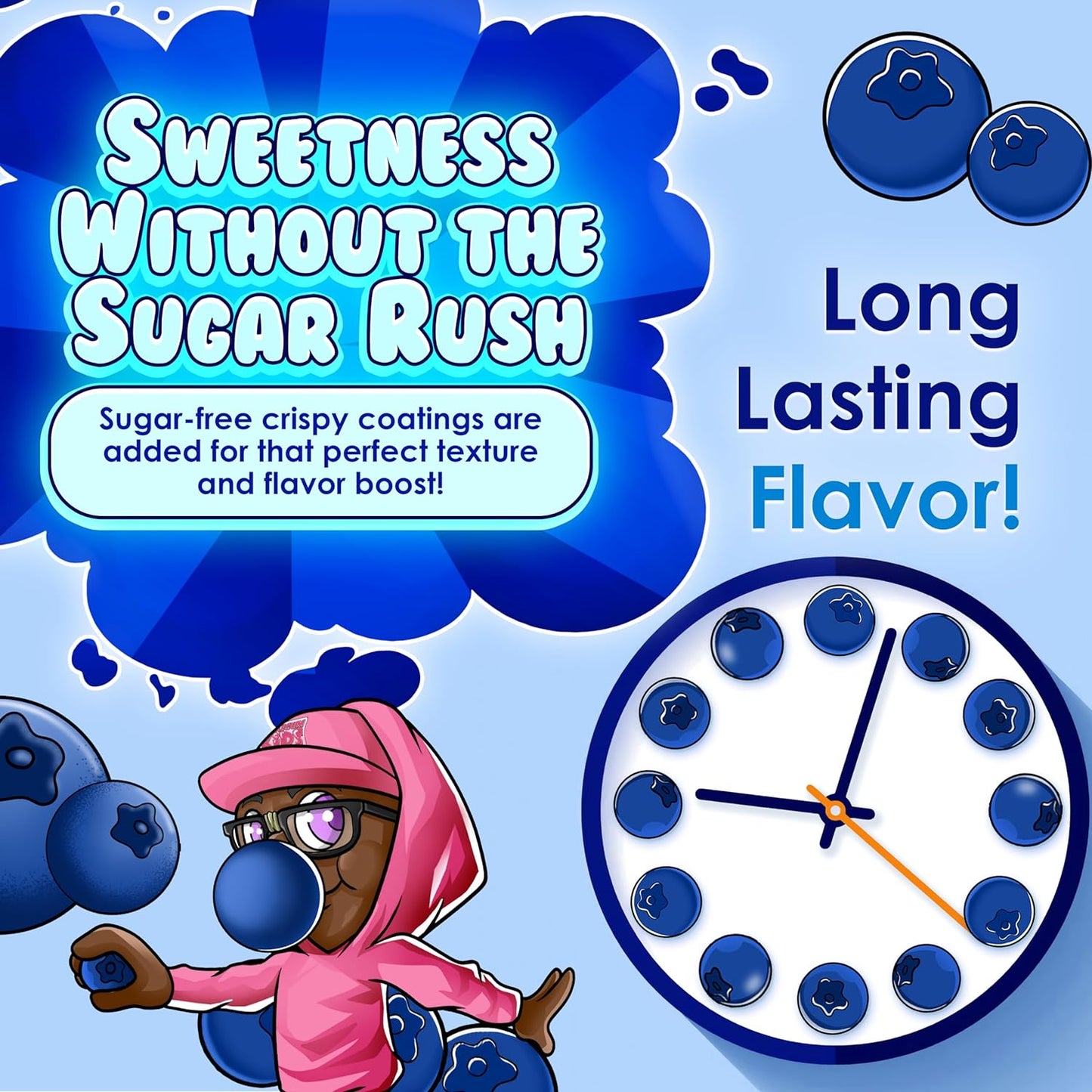 Bubblegum Kids Sugar Free Gum – Guilt-Free Chewing Gum for Clean-Eating Adults and Plant-Based Dieters on the Go