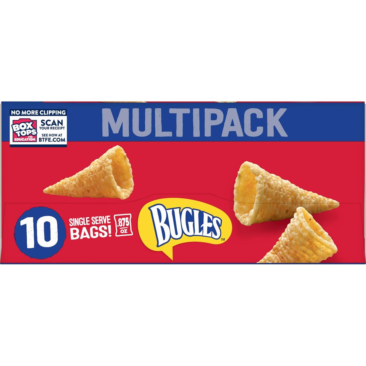 Bugles Original Cone Snacks – Grab-and-Go Crunch for Camping, Road Trips, and Backyard Parties, 10 Count