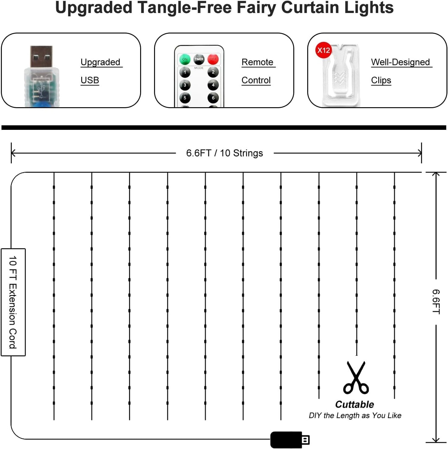 built-in 6-hour on / 18-hour off automatic timer function