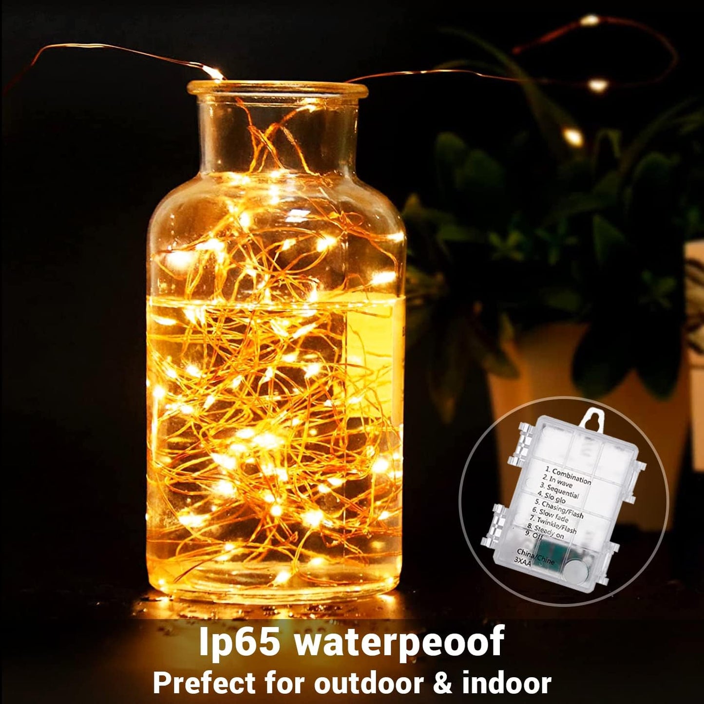 built-in 6-hours-on / 18-hours-off auto timer