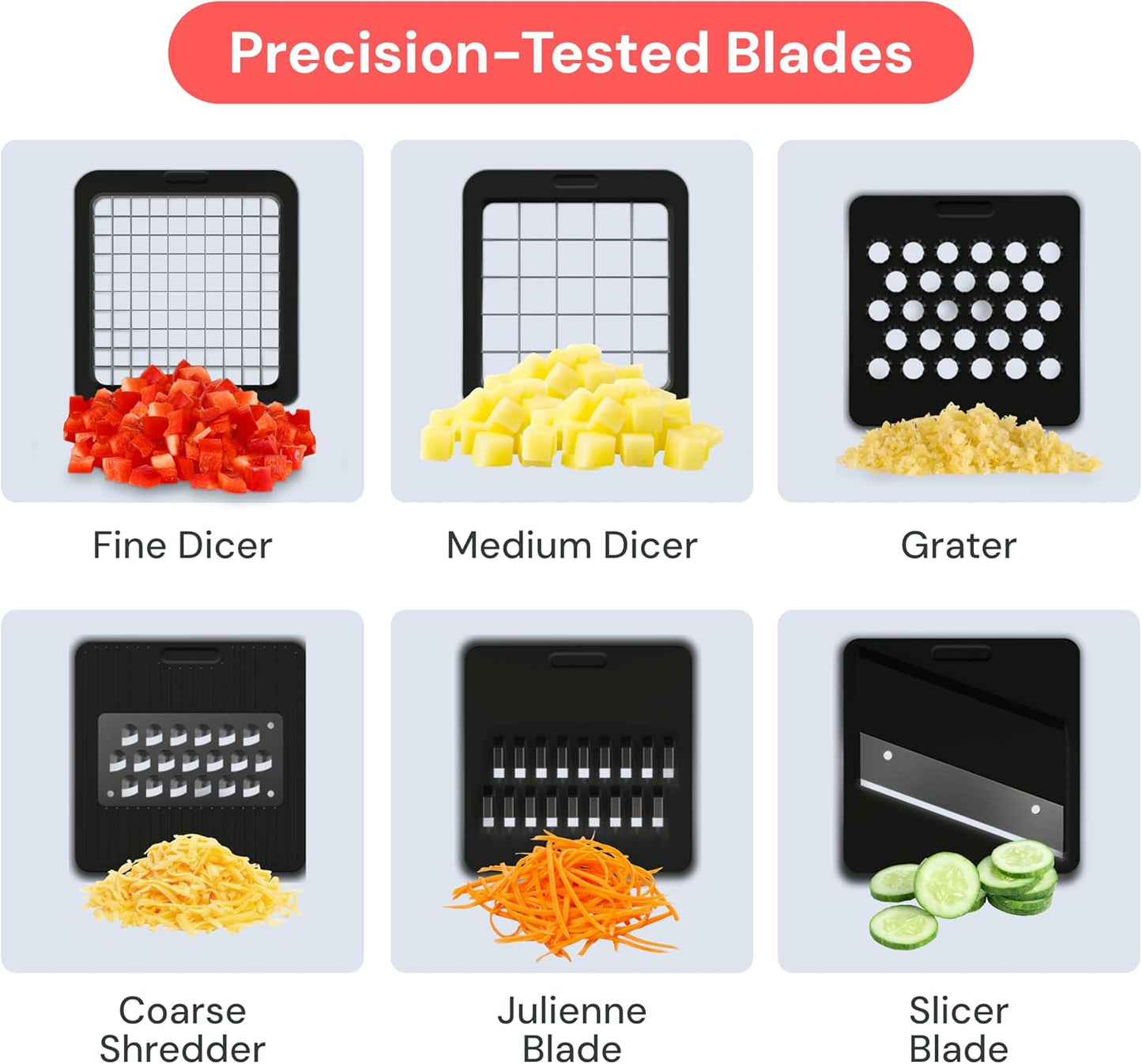 built-in finger guard for safer slicing without a separate cut-resistant glove