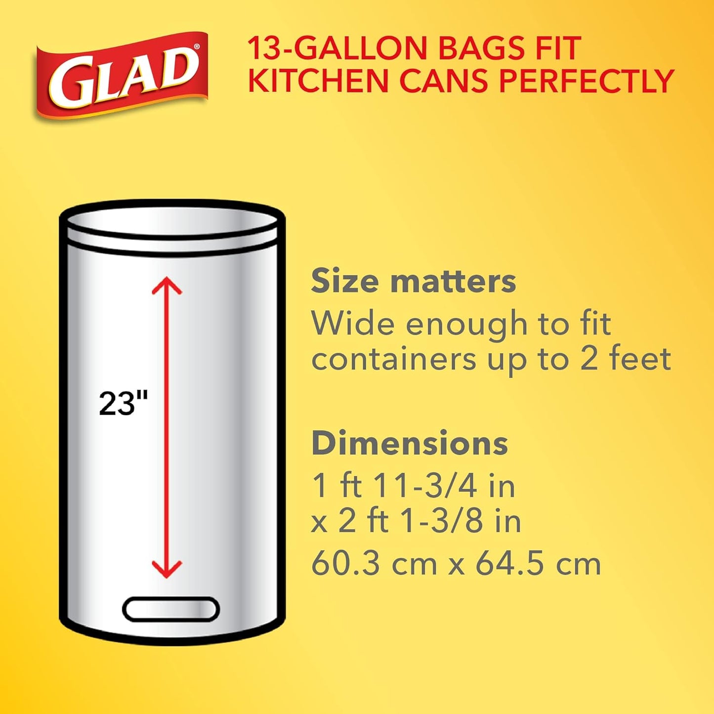 built-in handle-tie closure for easy lift-and-tie removal