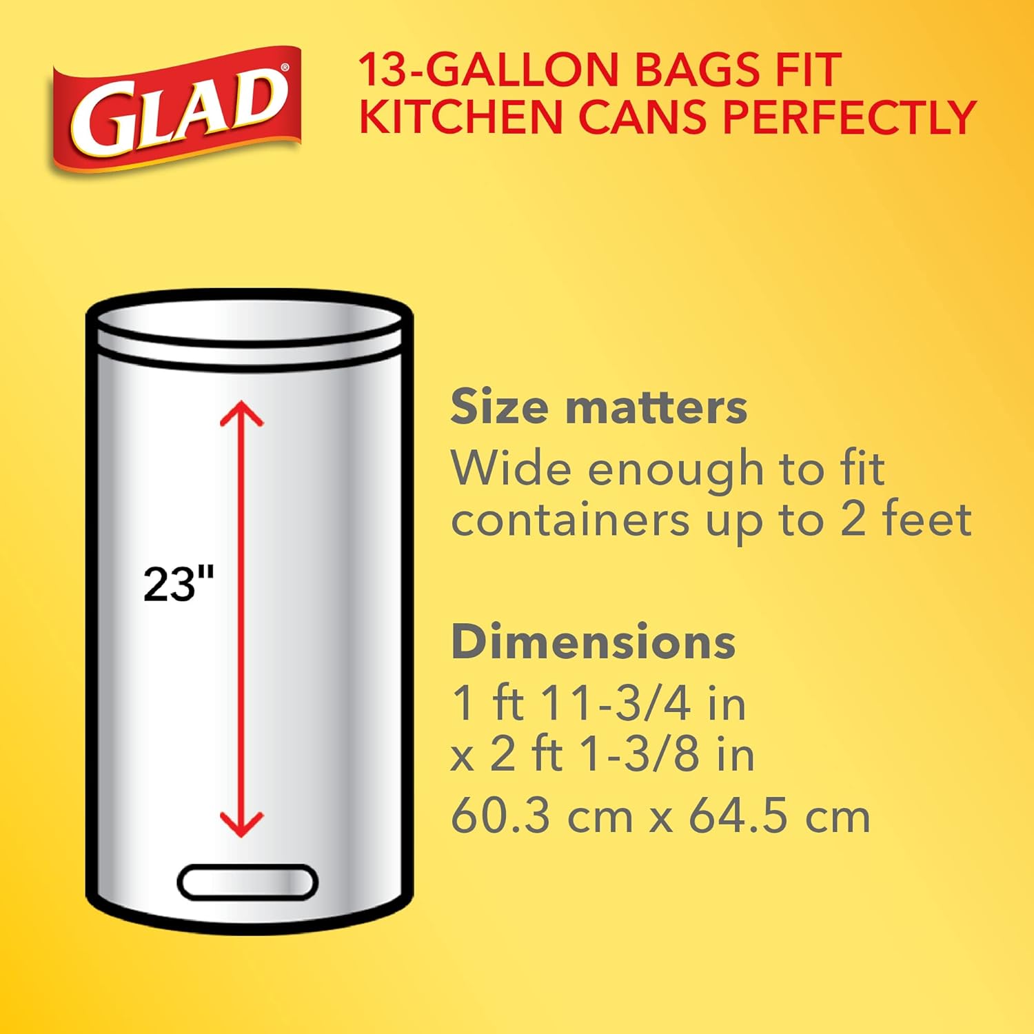 built-in handle-tie closure for easy lift-and-tie removal