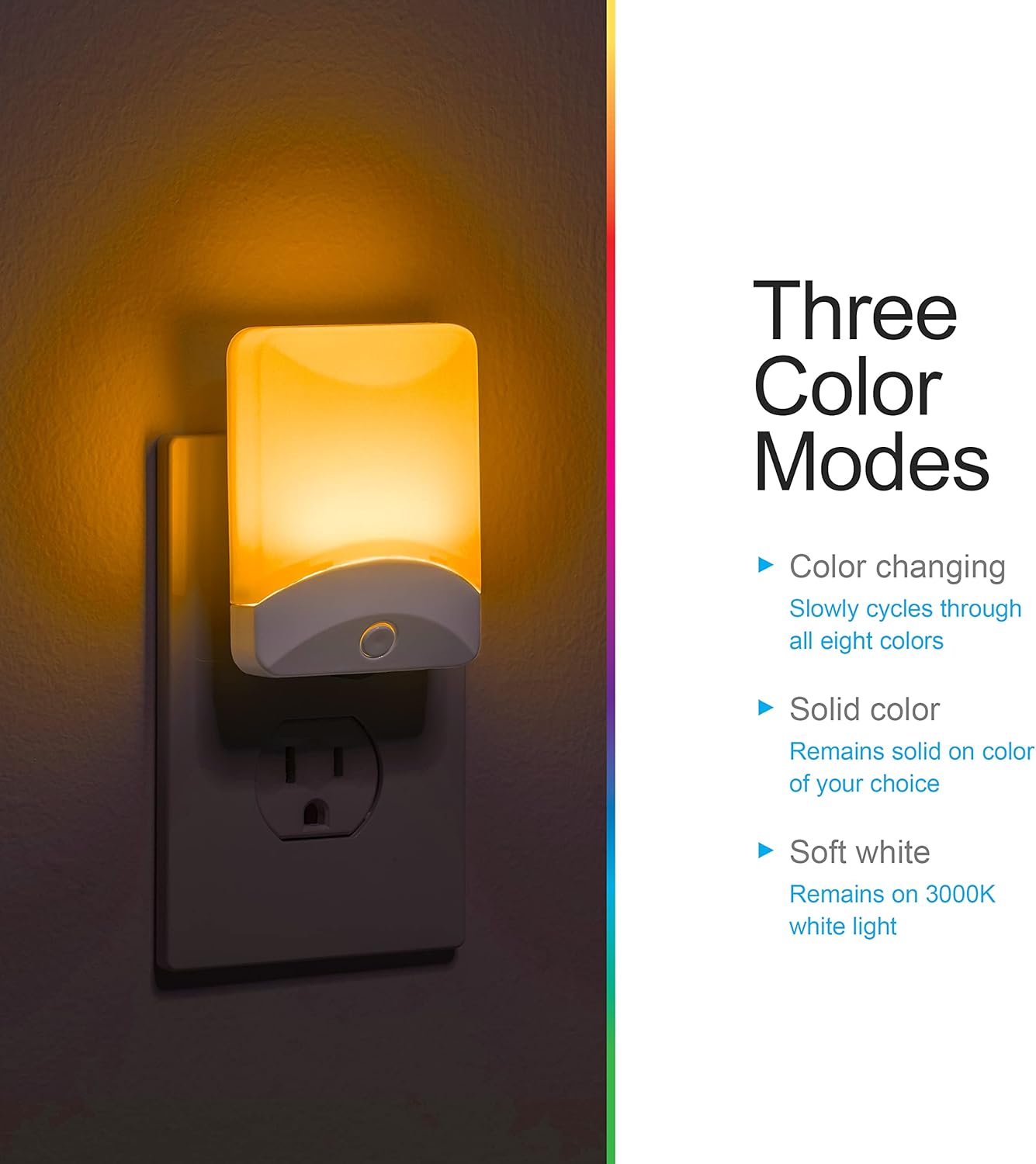 built-in light sensor for automatic dusk-to-dawn on/off