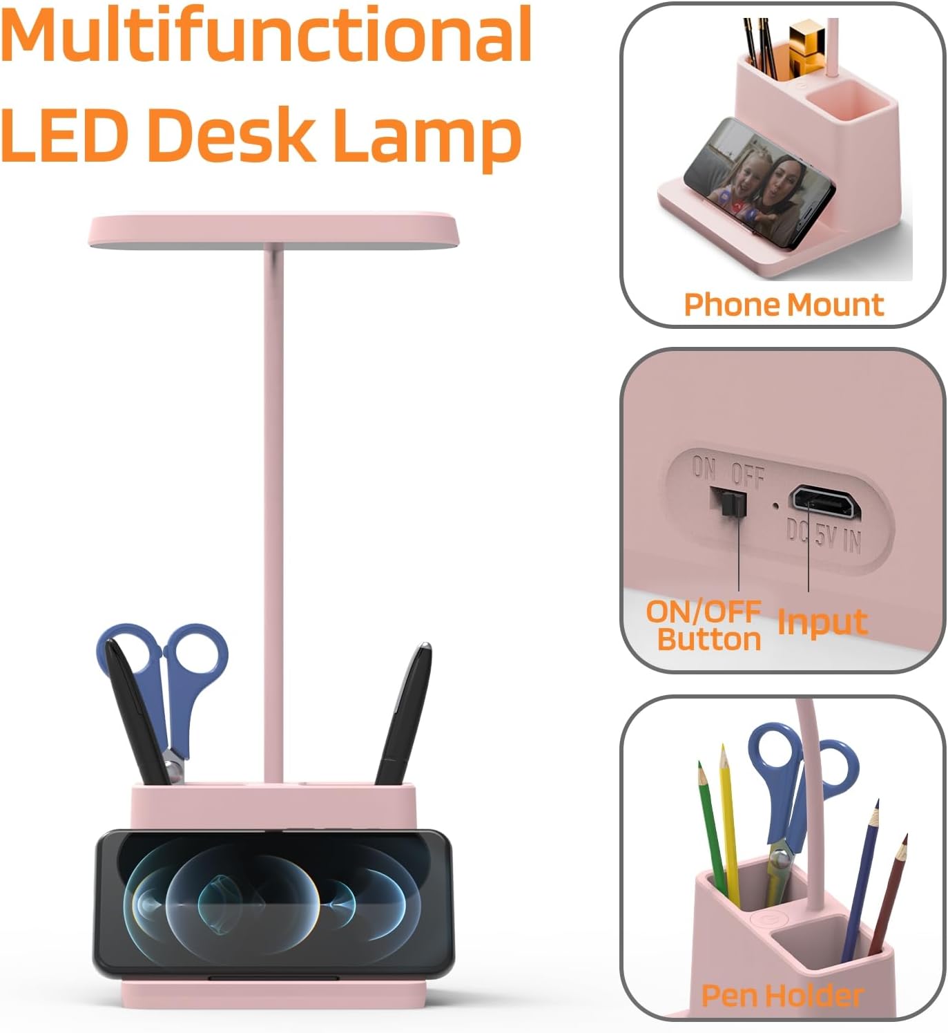 built-in lithium-ion battery delivering 3-9 hours per charge, charged via usb-c/micro-usb at 5v