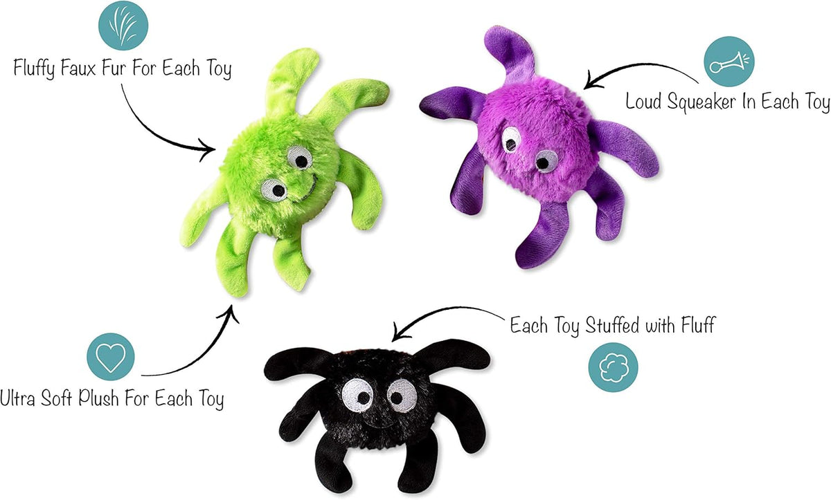 built-in loud squeaker in every individual toy
