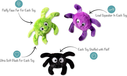 built-in loud squeaker in every individual toy