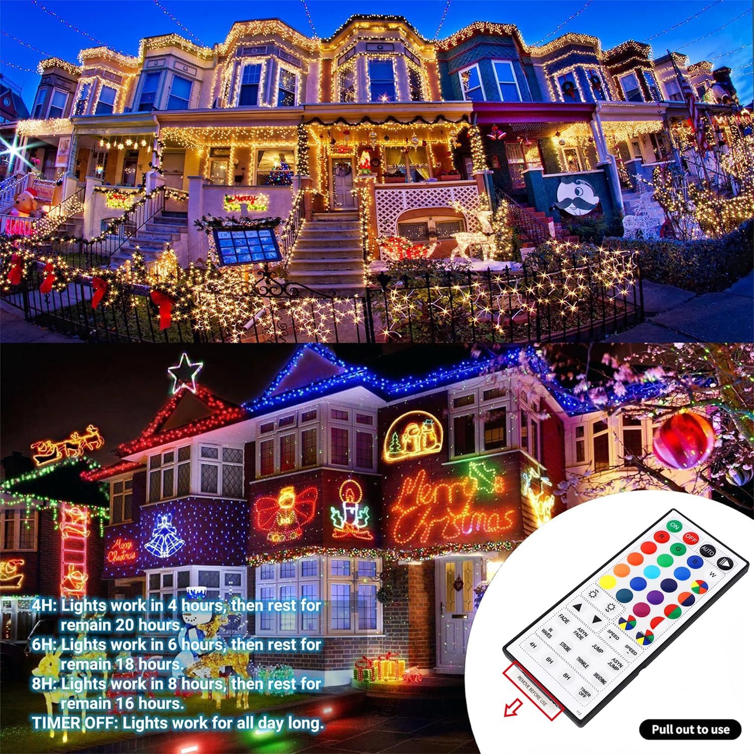 built-in memory chip that retains last color and mode selection after power-off