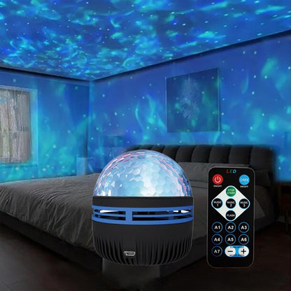 built-in music synchronization that pulses lights to the beat