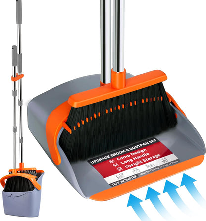built-in self-cleaning comb teeth integrated into the dustpan