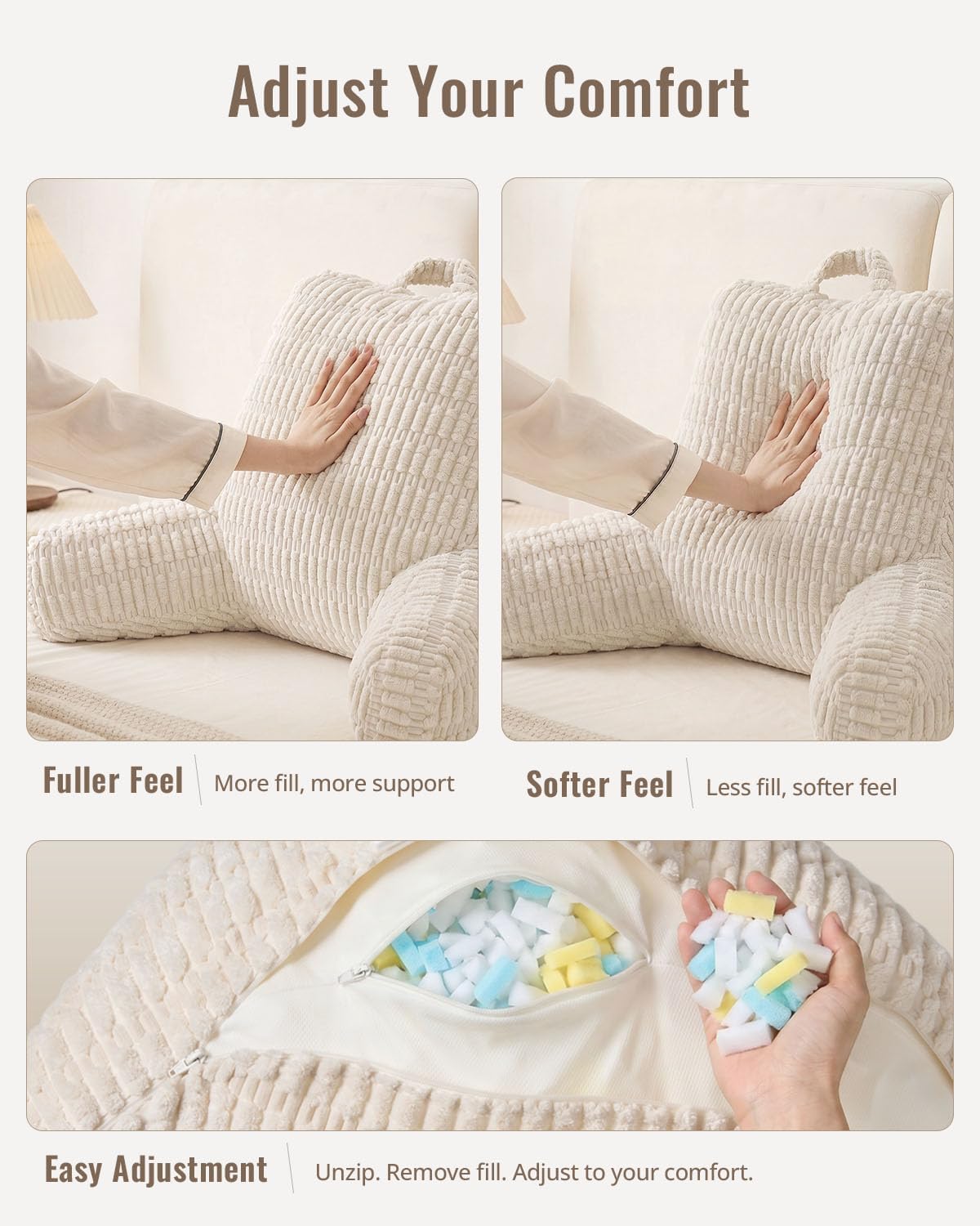 built-in side storage pockets for essentials