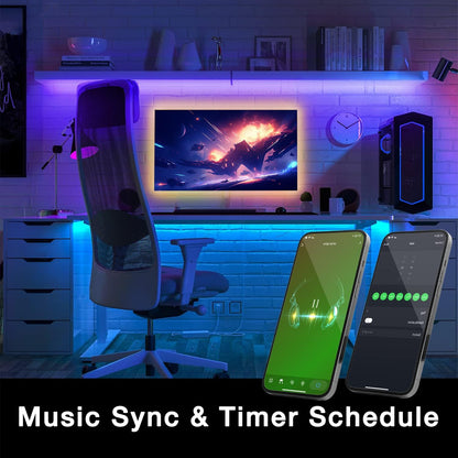 built-in smart timer and on/off scheduling through the mobile app