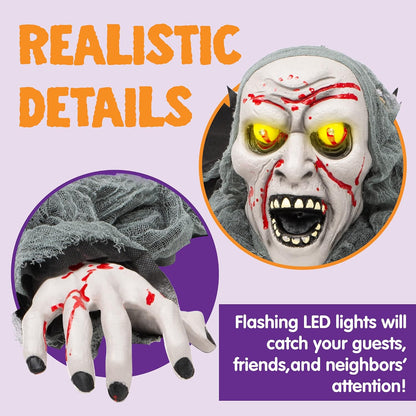 built-in speaker emitting loud screams and yells