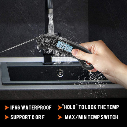 built-in strong magnet and hanging hole for storage on fridge/oven/hook