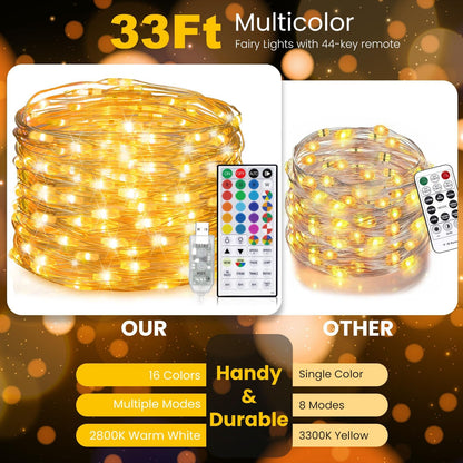 built-in timer mode and dimmable brightness adjustment via remote