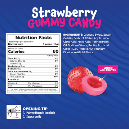 Bulk Jam Filled Gummy Balls – All-Weather Party Candy for Outdoor Events, Summer Camps, and Open-Air Celebrations