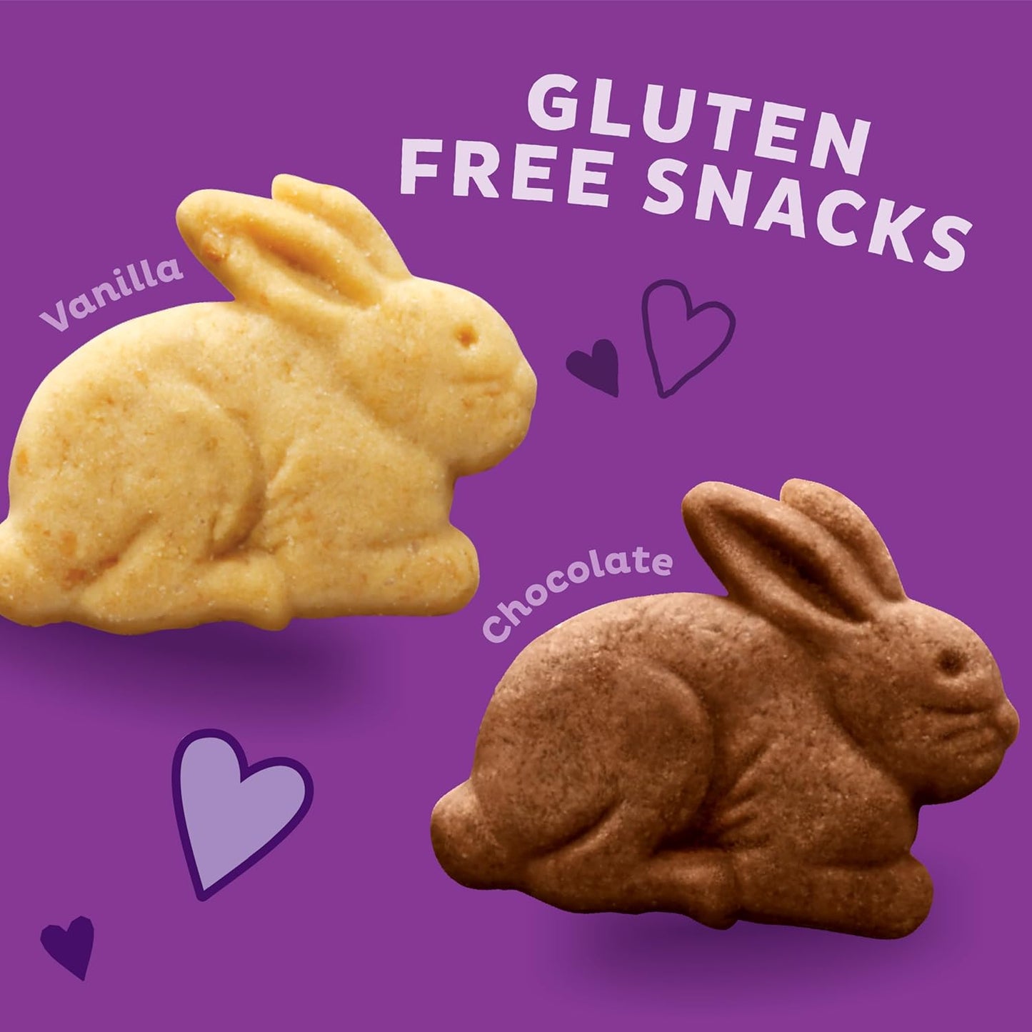 bunny-shaped graham cracker and cheddar square forms designed for small hands