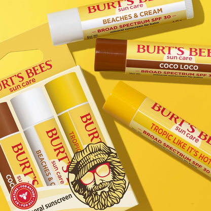 Burt's Bees 100% Natural Origin Lip Balm – Paraben-Free SPF 30 for Clean Skincare Enthusiasts