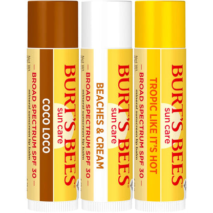 Burt's Bees 100% Natural Origin Lip Balm – Paraben-Free SPF 30 for Clean Skincare Enthusiasts