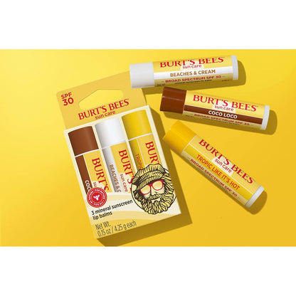 Burt's Bees 100% Natural Origin Lip Balm – Paraben-Free SPF 30 for Clean Skincare Enthusiasts