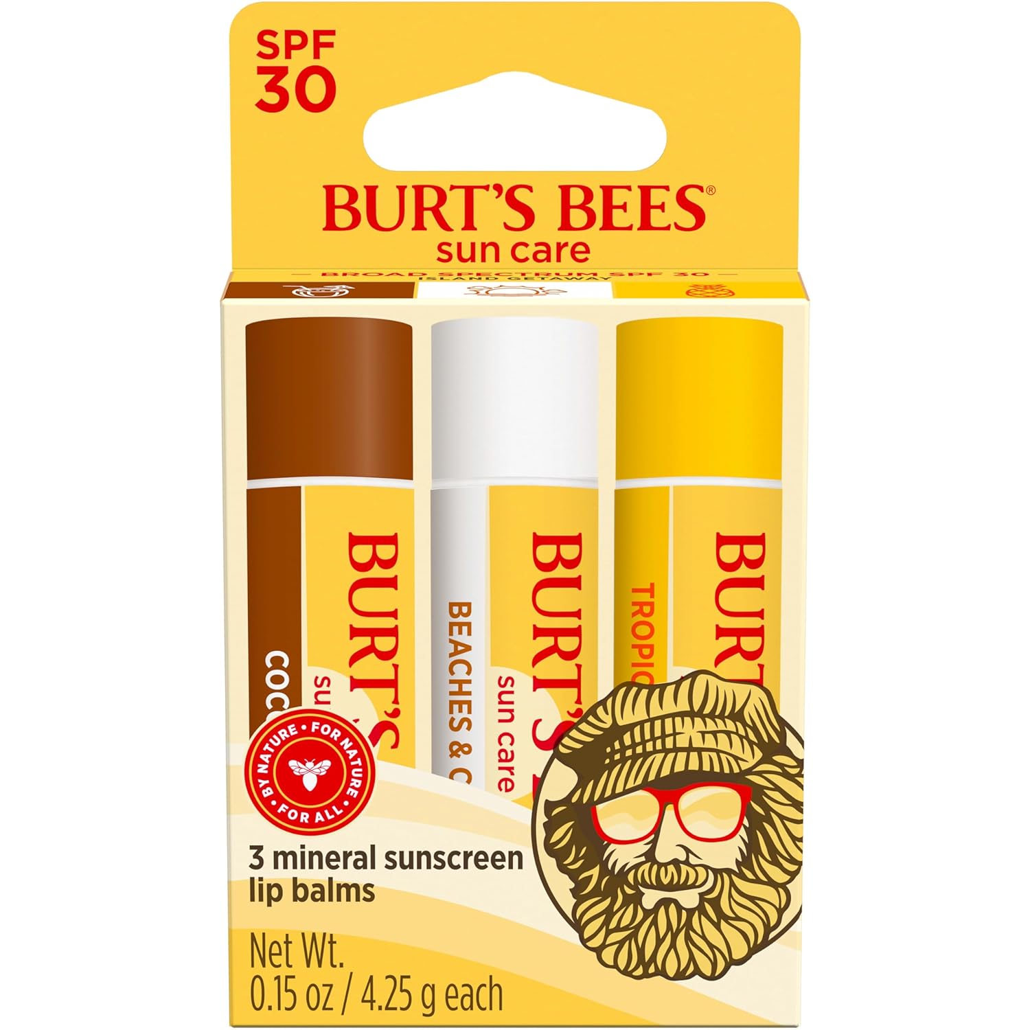 Burt's Bees 100% Natural Origin Lip Balm – Paraben-Free SPF 30 for Clean Skincare Enthusiasts