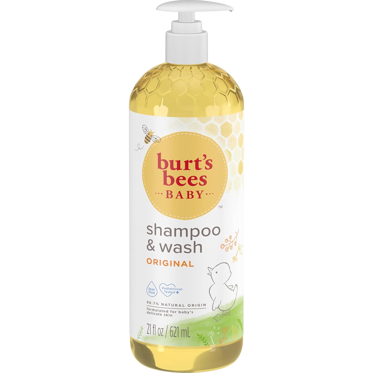 Burt's Bees Baby Soap with Soy Protein – Calming Tear-Free Cleanser for a Gentle Daily Ritual, 21 oz