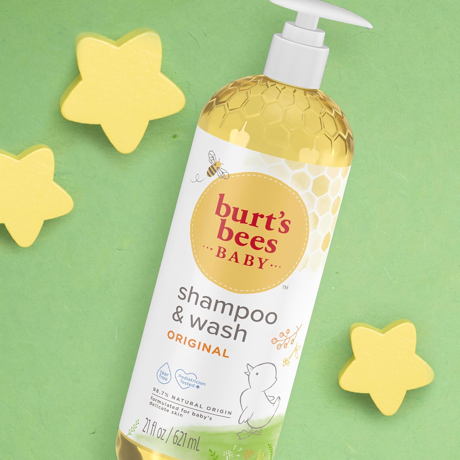 Burt's Bees Baby Soap with Soy Protein – Calming Tear-Free Cleanser for a Gentle Daily Ritual, 21 oz