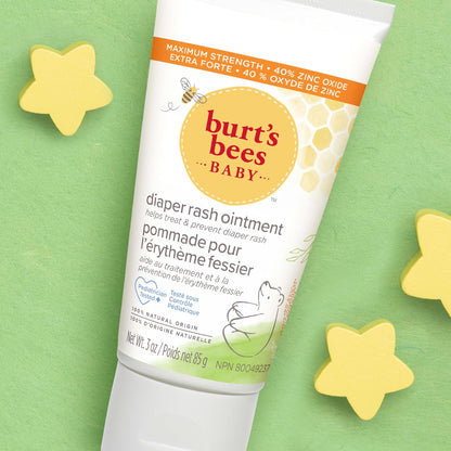 Burt's Bees Baby Zinc Oxide Ointment – New Parent Gift Basket Essential