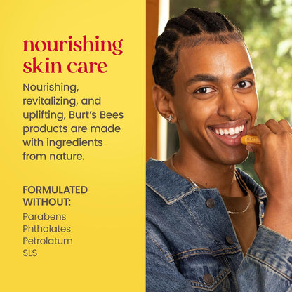 Burt's Bees Bedtime Skincare Ritual – Travel Size Cleansing Cream, Lotion and Lip Balm for Restful Evenings