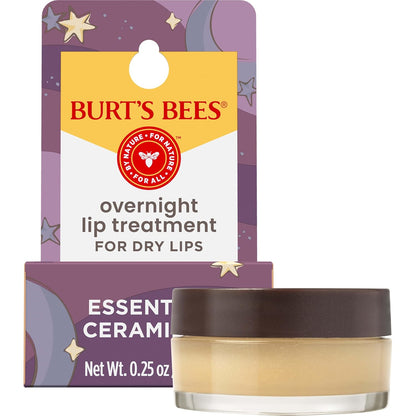 Burt's Bees Ceramide Lip Therapy – Gentle Overnight Lip Balm Free from Phthalates and SLS for Daily Wearers