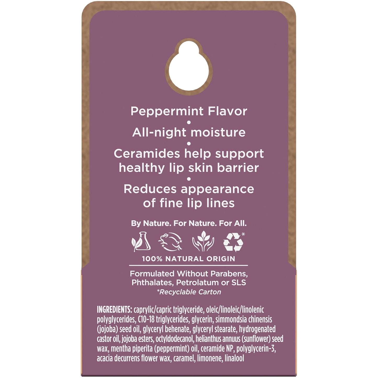 Burt's Bees Ceramide Lip Therapy – Gentle Overnight Lip Balm Free from Phthalates and SLS for Daily Wearers