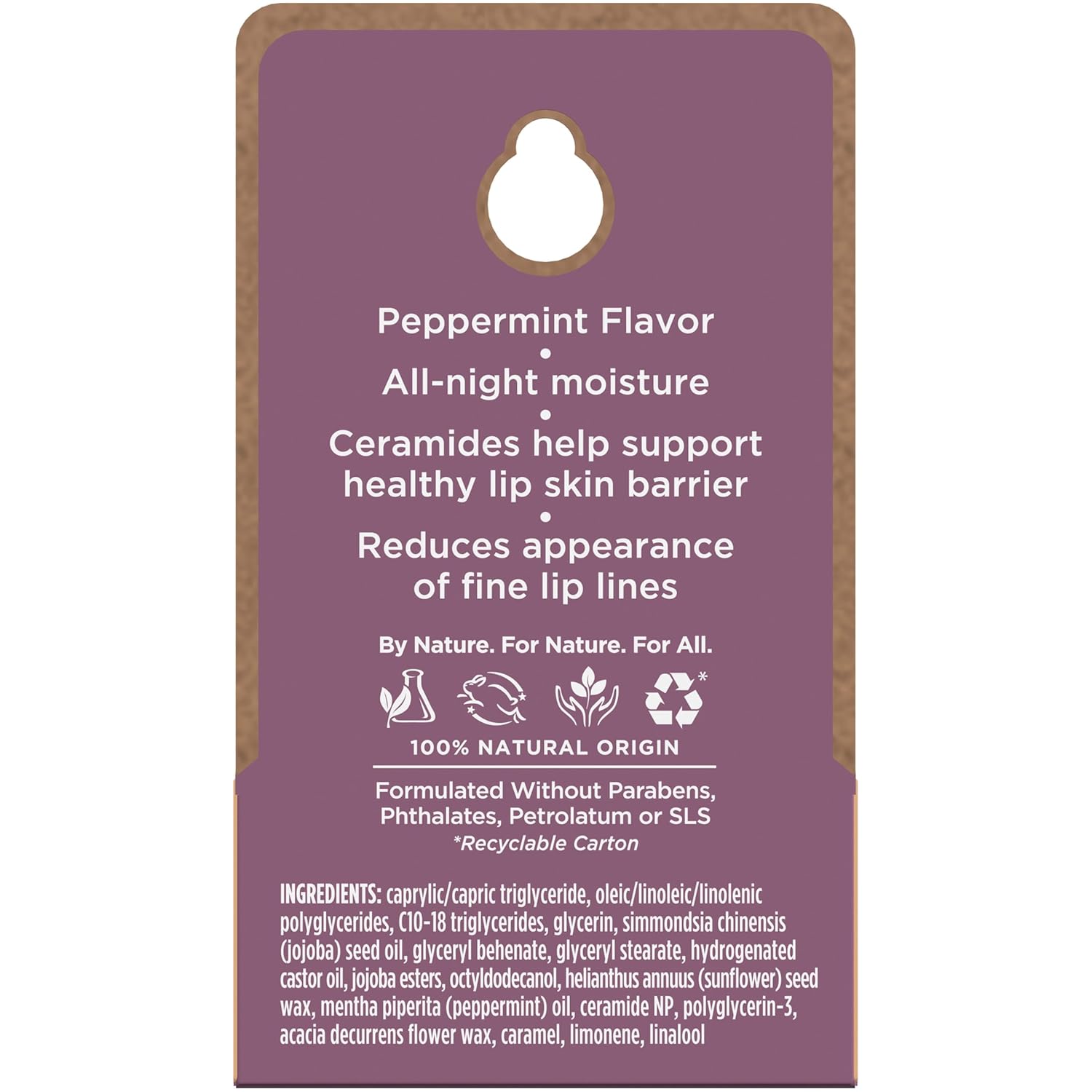 Burt's Bees Ceramide Lip Therapy – Gentle Overnight Lip Balm Free from Phthalates and SLS for Daily Wearers